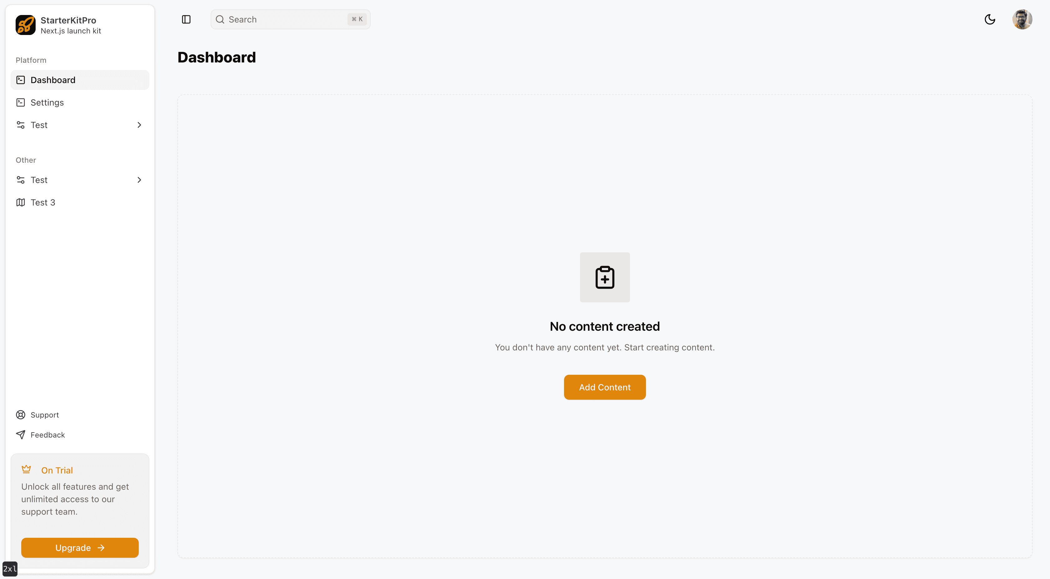 Dashboard Sidebar Layout - Analytics