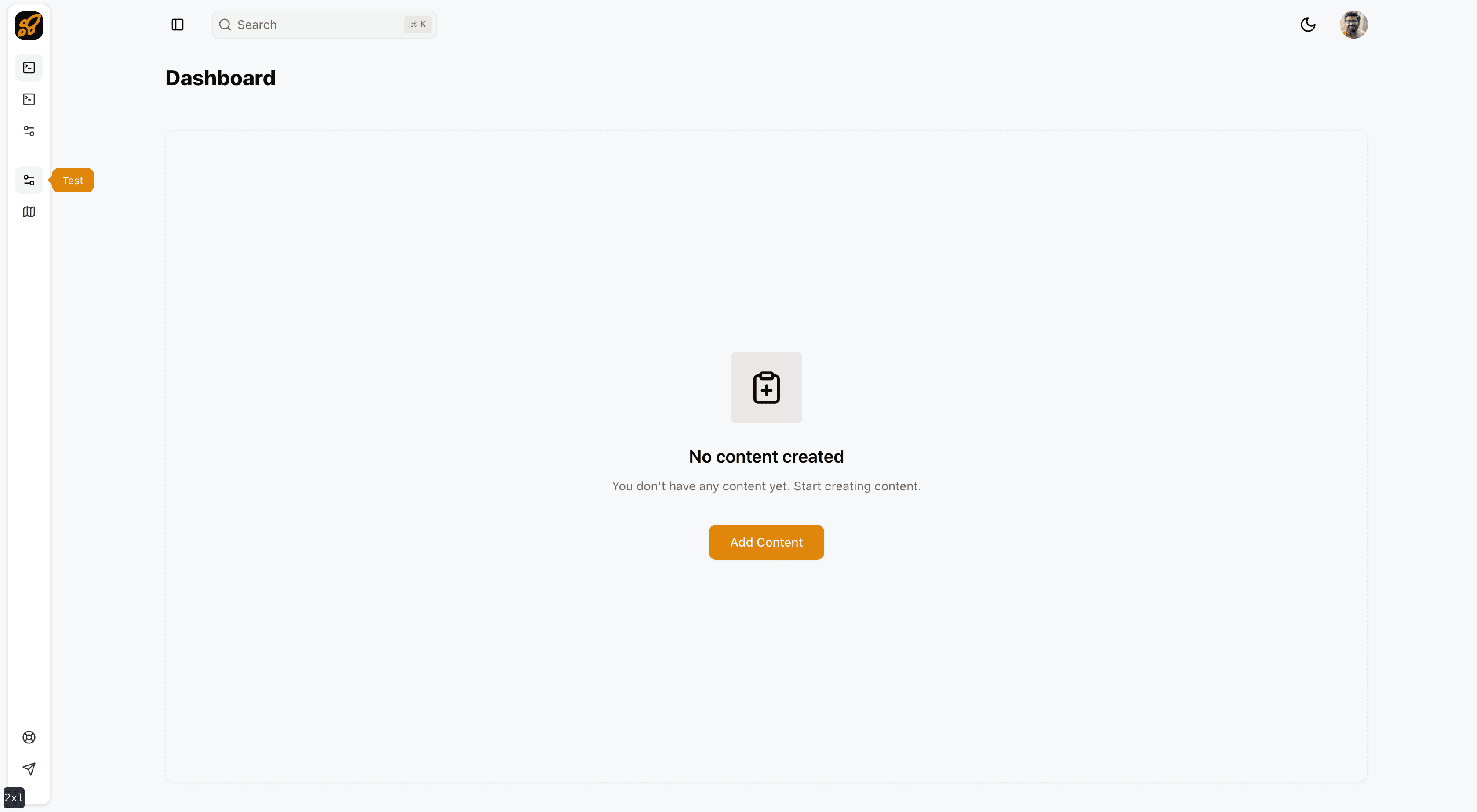 Dashboard Sidebar Layout - Tables